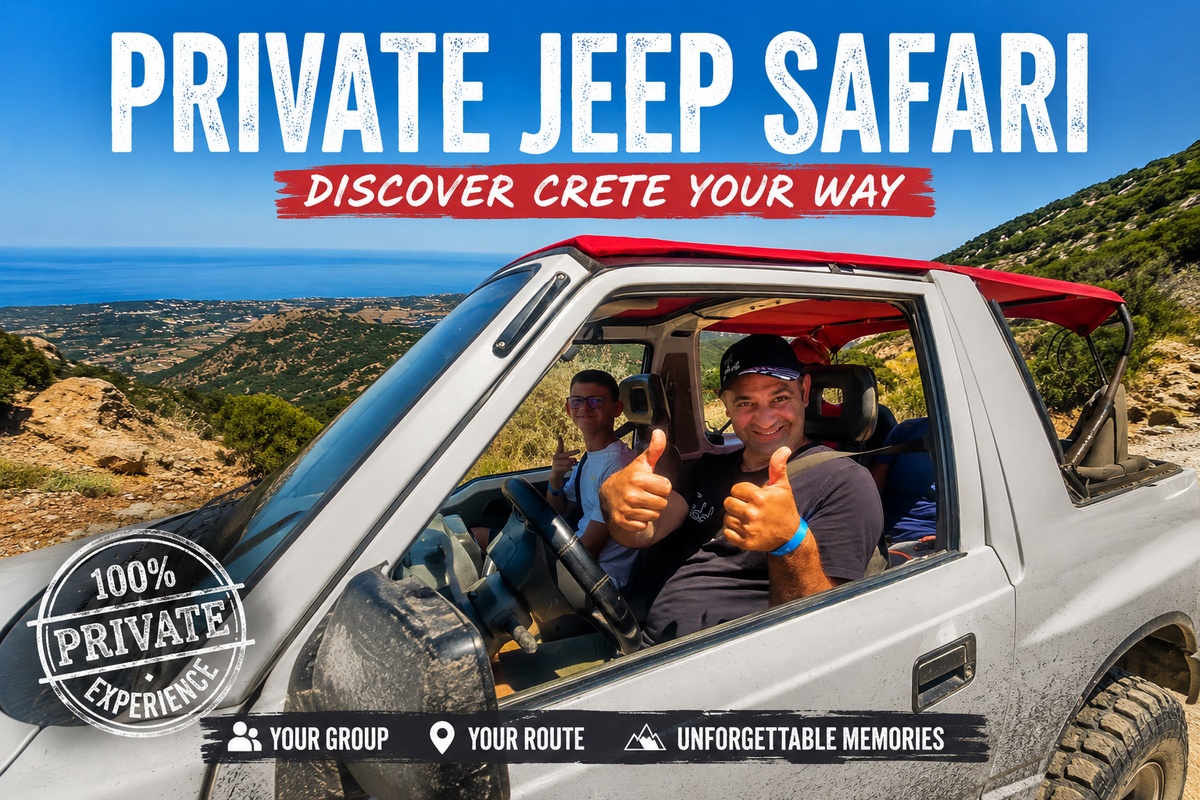 Private Jeep Safari in Crete with Eye Travel.
